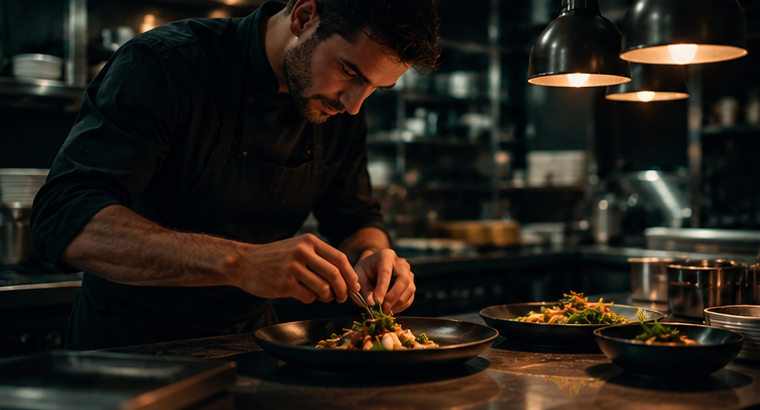 Cocinero trabajando en la cocina, sin que nadie tenga que dejarlo para coger el teléfono